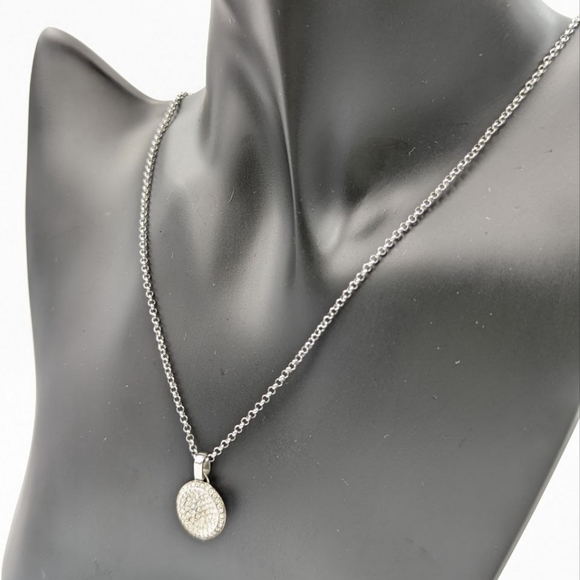 Michael Kors Brilliance Statement Necklace Silver Tone - Picture 9 of 15